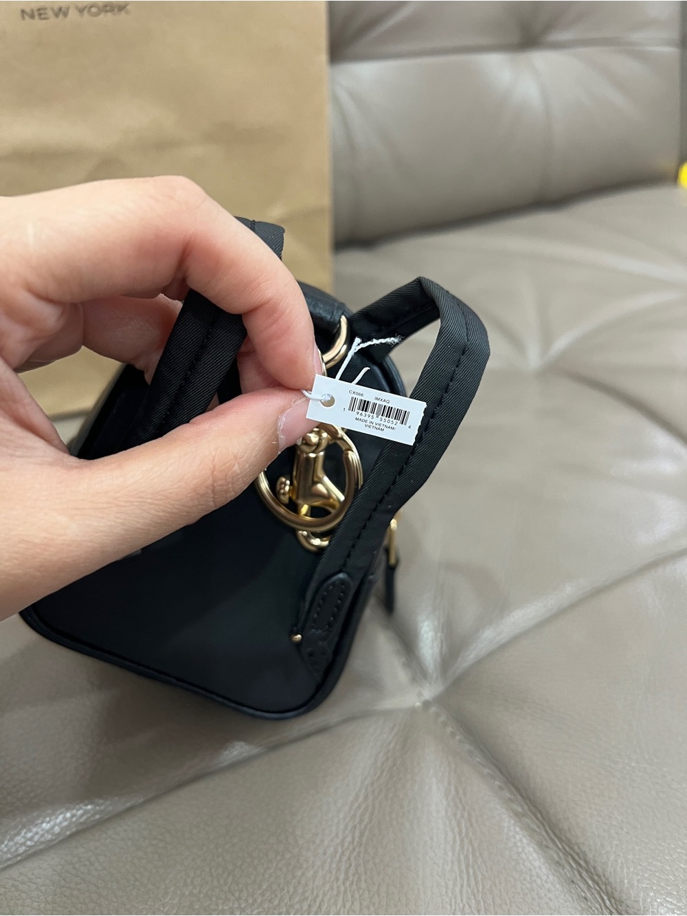 NWT Coach Mini Court Backpack Bag Charm - Picture 4 of 6